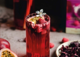 Image illustrant la recette du Mocktail Glacé Passion Framboise